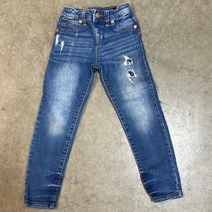 Girls Cherokee distressed denim jegging size 6